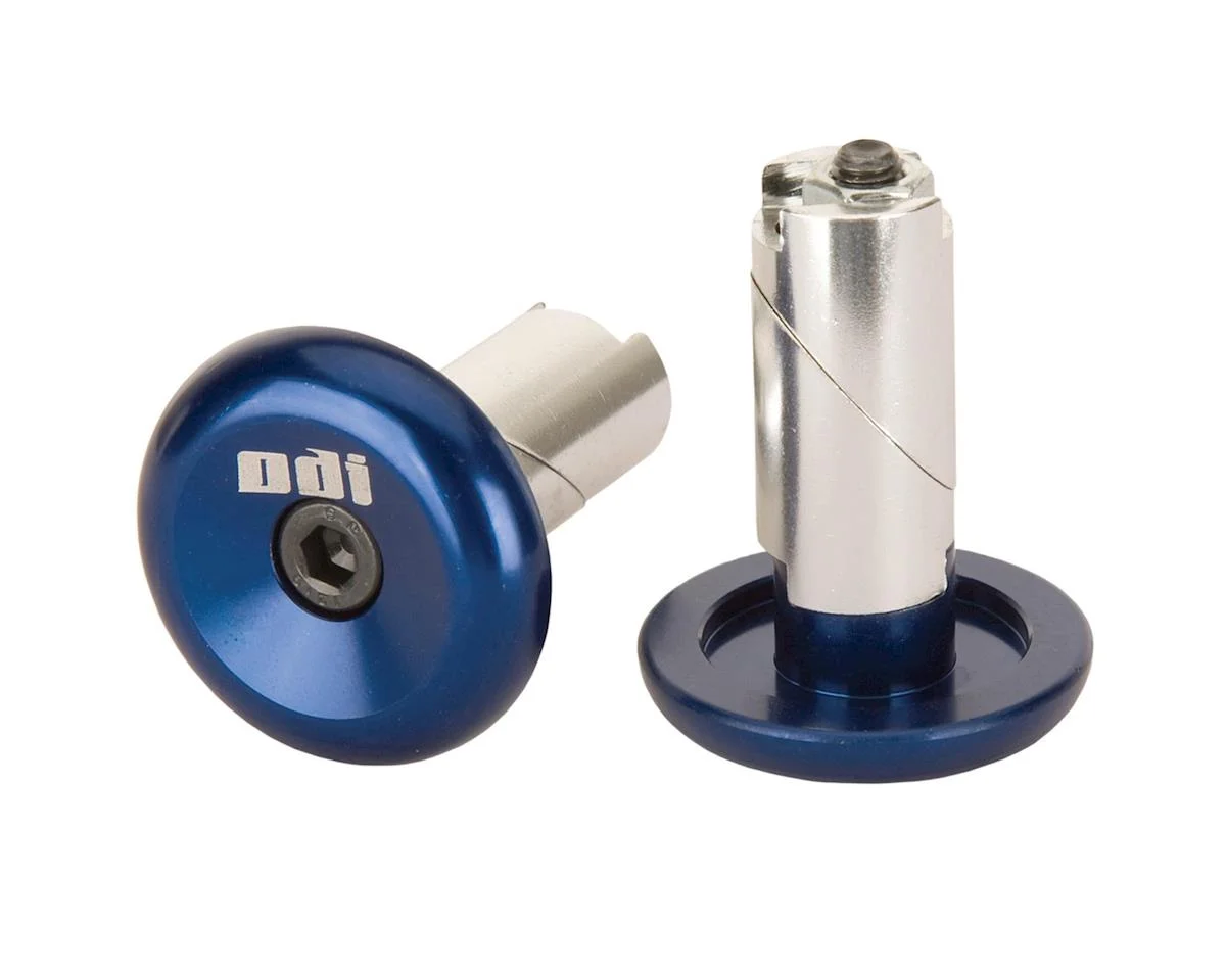 ODI Aluminum Bar Ends (Blue) (Pair)